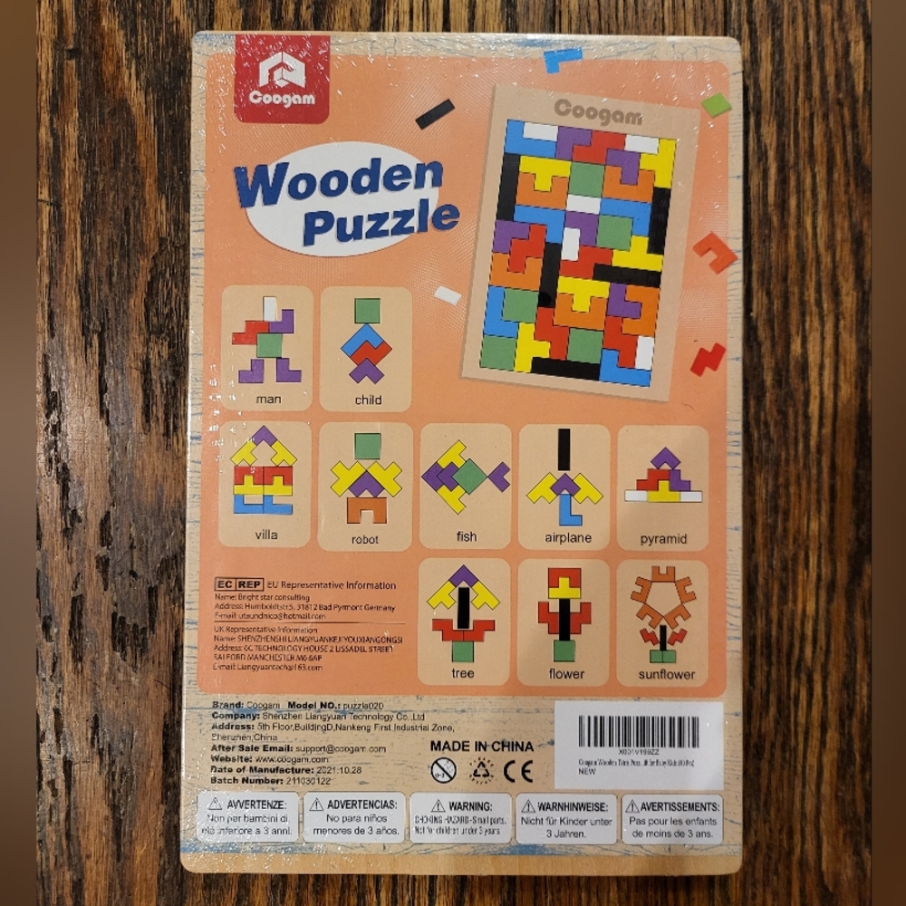 Coogam Wooden Blocks Puzzle - Picture 2 of 4
